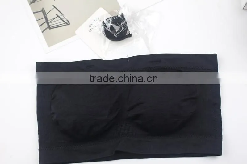 Tube Bra Girl Underwear Removable Straps Padded Tube Top Bra