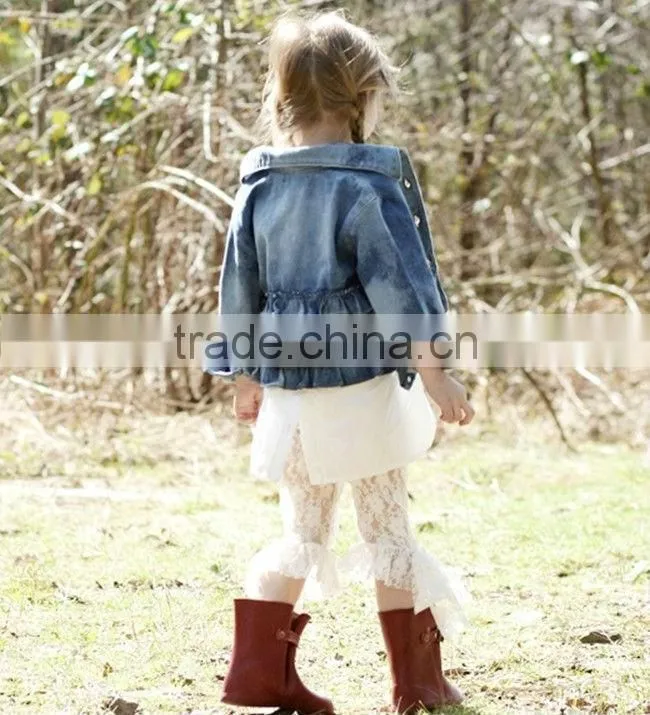 HOT SALE WINTER CHILDREN FASHION JEAN COATS KIDS HANDSOME JACKETS FOR GIRLS