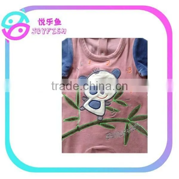 Velvet cartoons baby romper