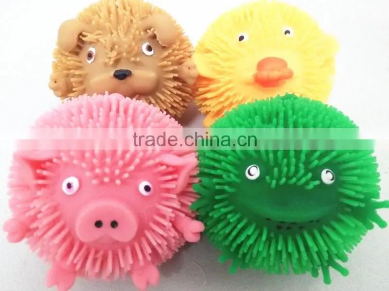 tpr Christmas ornament snowman puffer ball squishy puffer ball bulk