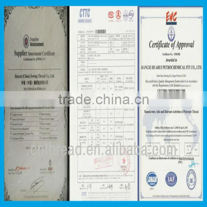 raw white color polyester yarn for sewing