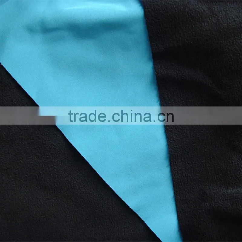 micro polar fleece bonded interlock fabric wholesal