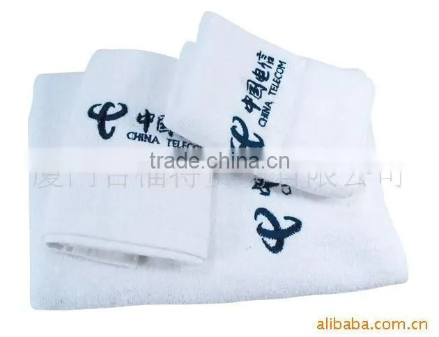 100% cotton embroidery terry face towel