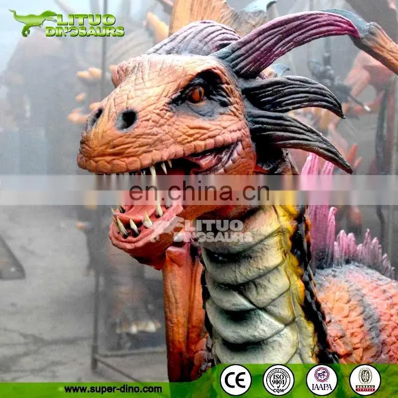 Outdoor Playground Mechanical Magic Smoke Dragon
