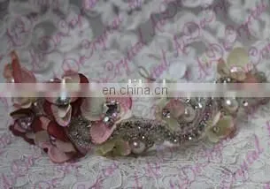 Aidocrystal luxury crystal rhinestone headpiece,pearl princess flower crown hair accessories