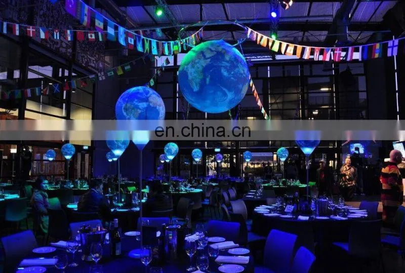 PVC Inflatable Tripod Light Balloon , Stand Inflatabel Led Balloon , Flashing LED Light Up Balloons