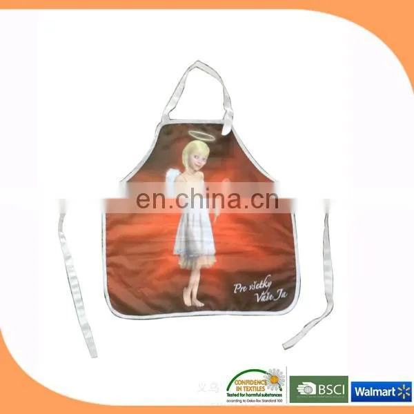 Promotional plastic children painting apron, kitchen kids apron
