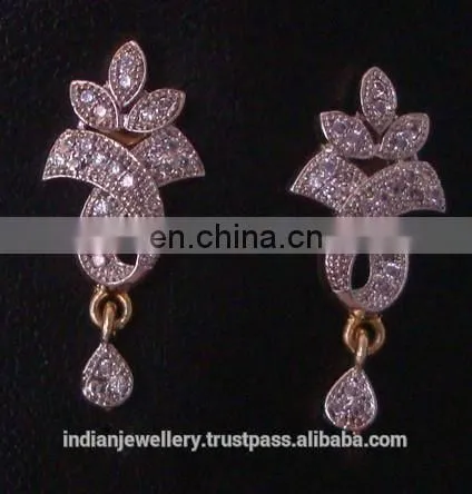 Cz earrings jewelry manufacturer, Cz chandelier jewellery exporter