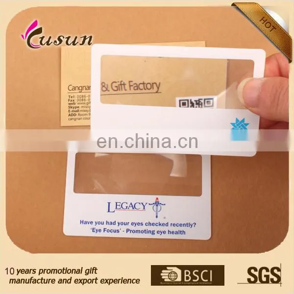 BSCI paper material customized branded magnifying glass