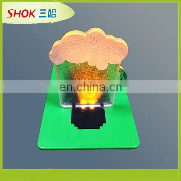 Customized fashion greeting LED credit card light Made in China