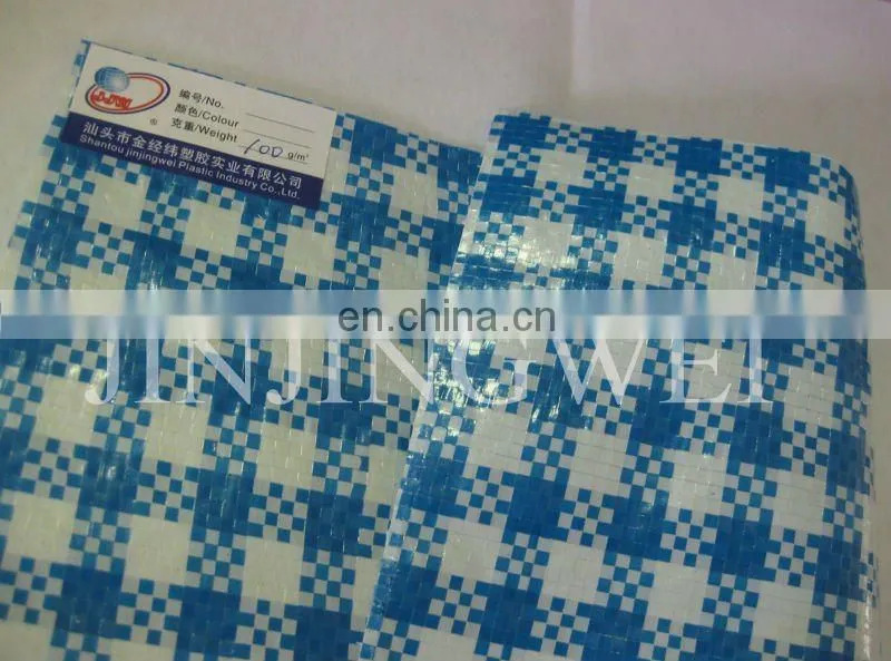 Tent material, waterproof outdoor plastic cover, blue -whitepoly tarp, pe tarpaulin