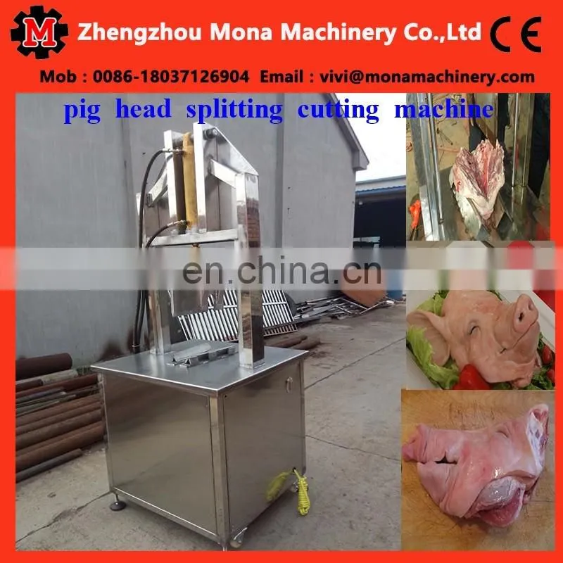 pig head splitting cutting machine for pig slaughterhouse plant(skype:monamachinery)