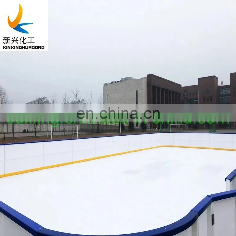 Easy maintained synthetic ice skating rink / synthetic ice skating floor/simulated ice skating floor panels