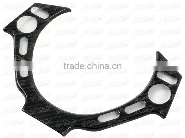 2008-2015 DRY CARBON FIBER INTERIOR STEERING WHEEL SWITCH PLATE FOR NISSAN GTR R35 (JSK220988)