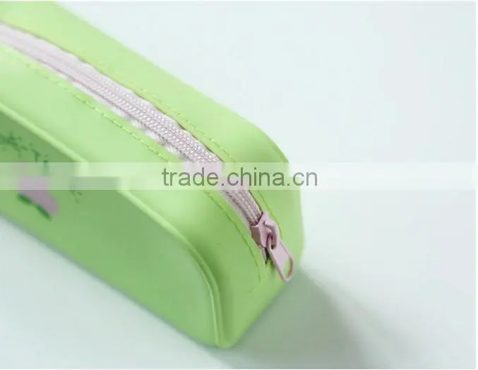 Stock!Silicone Pencil Bag School Office Silicone Pen Cases / Wholesale Colorful Pencil Bag