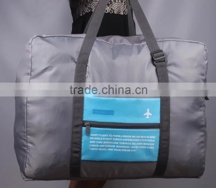 Waterproof Foldable Super Lightweight Large Capacity Storage Luggage Bag for Travel Camping, Sports Gear or Gym, Can Attach on t