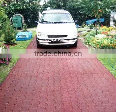 Recycle Rubber Driveway Bricks