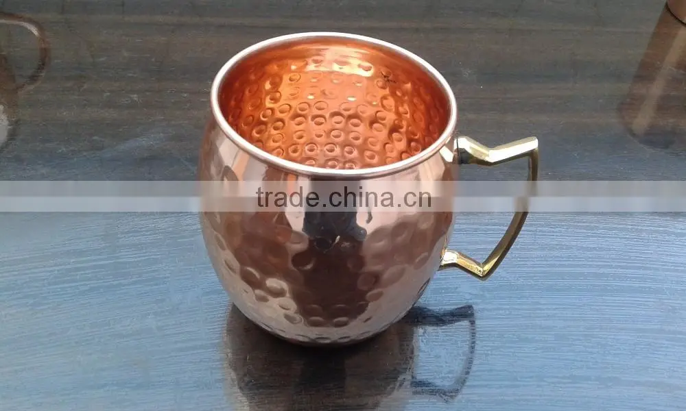 Copper Moscow Mule Mug With Engraved Custom Logo