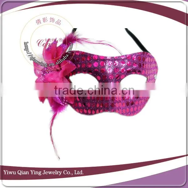 Dark blue simple design plastic evening dresses cocktail party masks