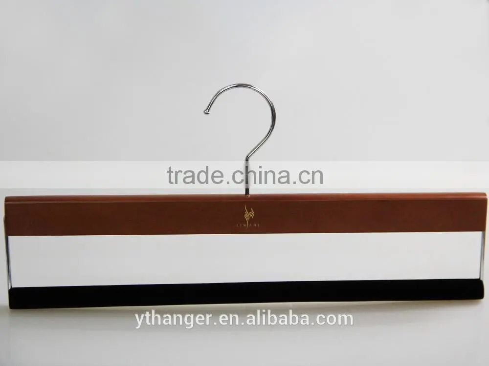 retro high quality wooden bulk hanger top hanger