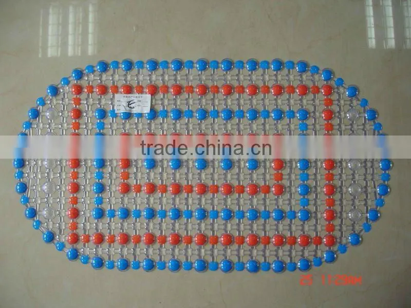 New design color changing washable pvc shower mat supplier