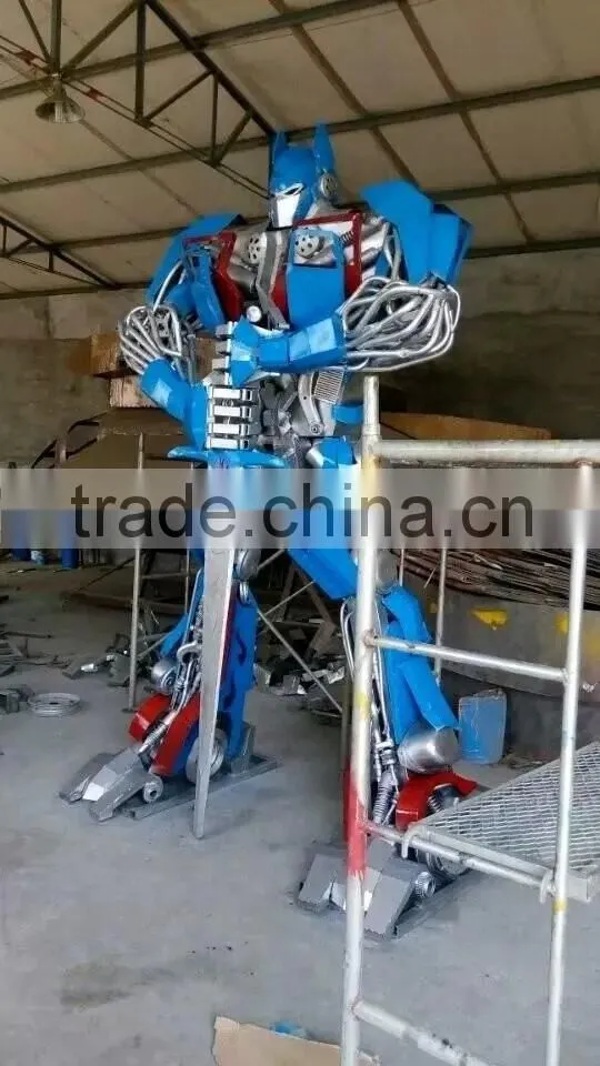 iron sculpture Sentinel Prime cast iron western decor