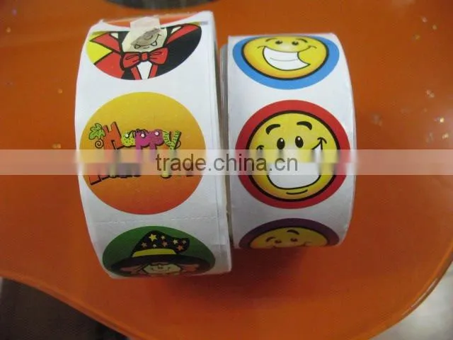 Cartoon label roll