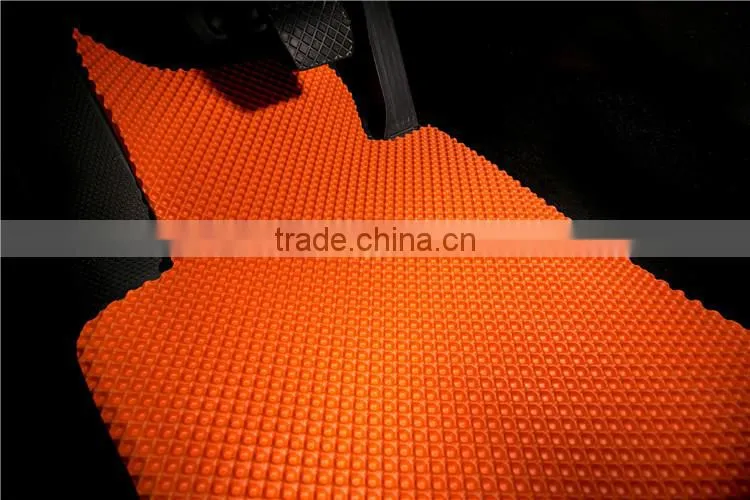 Hot sale kick mat rolled car carpet material for EVA car floor mat