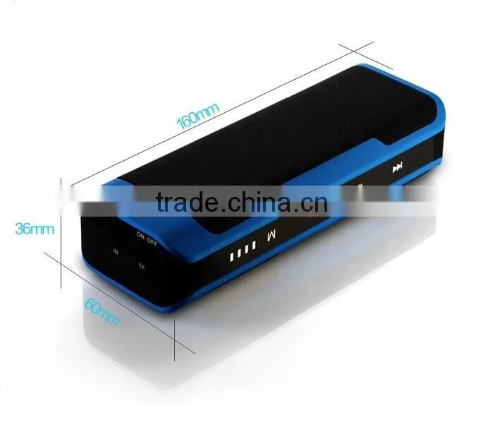 2014 New Arrival Bluetooth wireless audio transmission touch screen bluetooth speaker with power bank