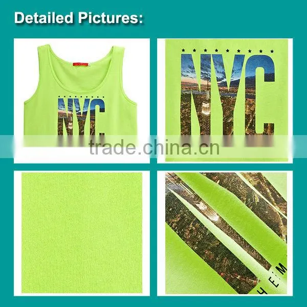 The new design fashion clothing 2016 tank top women summer t shirt wear