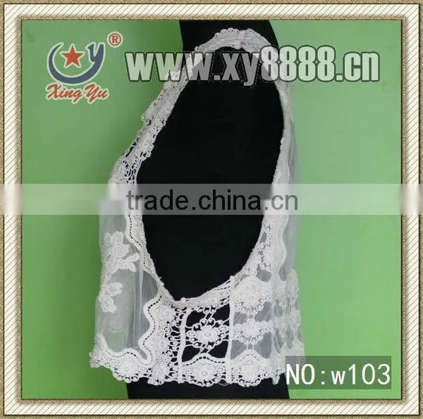 white cotton lace embroidery fabric manufactuer