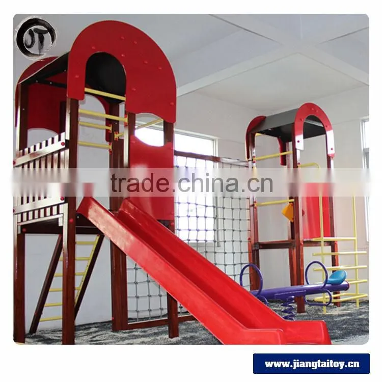 Factory Outlet Wood Plastic Composite Attractive Outdoor Playground Equipment For Children