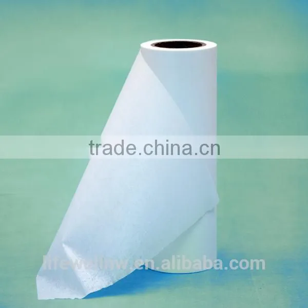 blue and white woodpulp polyester nonwoven cloth for cleaning wipe