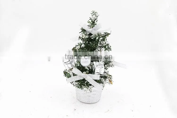 New Arrival Mini 20cm Artificial Small With Balls Christmas Tree Decoration
