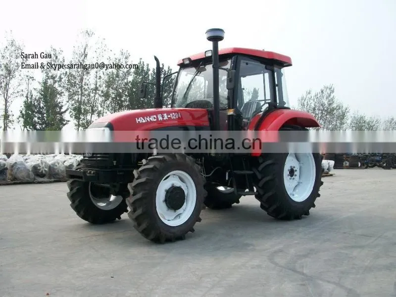 120HP agriculture machinery equipment farm tractor price with A/C Cabin