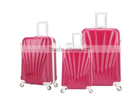 24" lady luggage pc+abs trolley durable luggage
