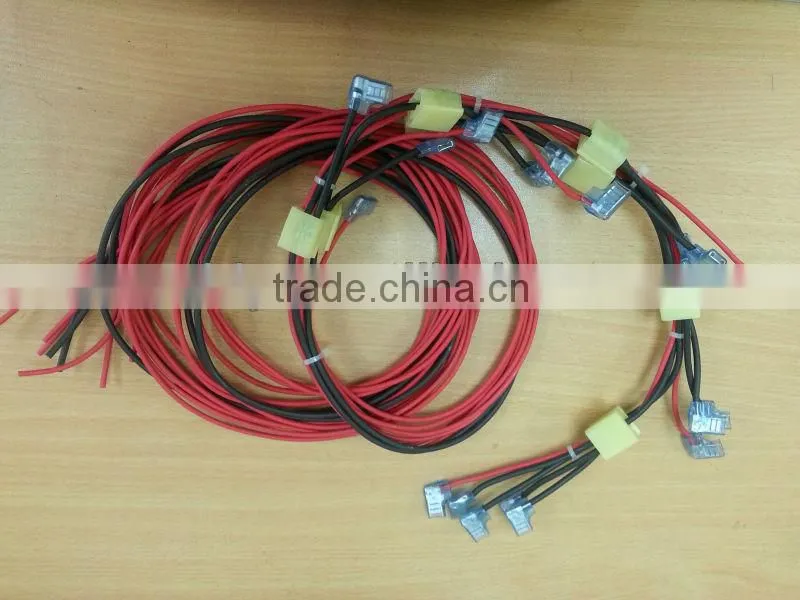 XLPE cable 14AWG and XLPE 12AWG cable with 250 connector wire harness