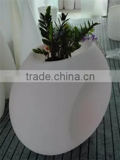 New PE plastic Flowerpot with LED lights & lighting YXF-11090