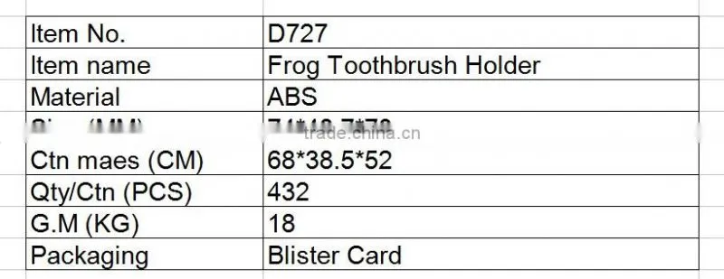 D727 Plastic Toothbrush Holder With Cover Bathroom Accessary Wall Mounted Toothbrush Holder Suction Cup