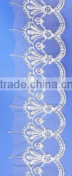lastest design 100% cotton embroidery lace