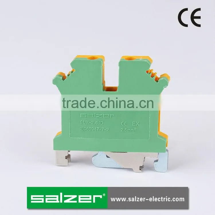 Salzer CE Approved SUK-2.5JD dinrail mount terminal block