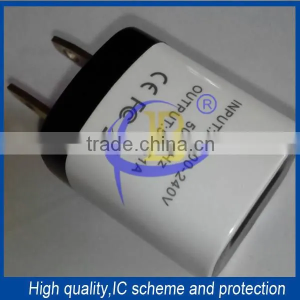 Wholesale 1A USB Home Charger with IC Protection Universal USB Charger