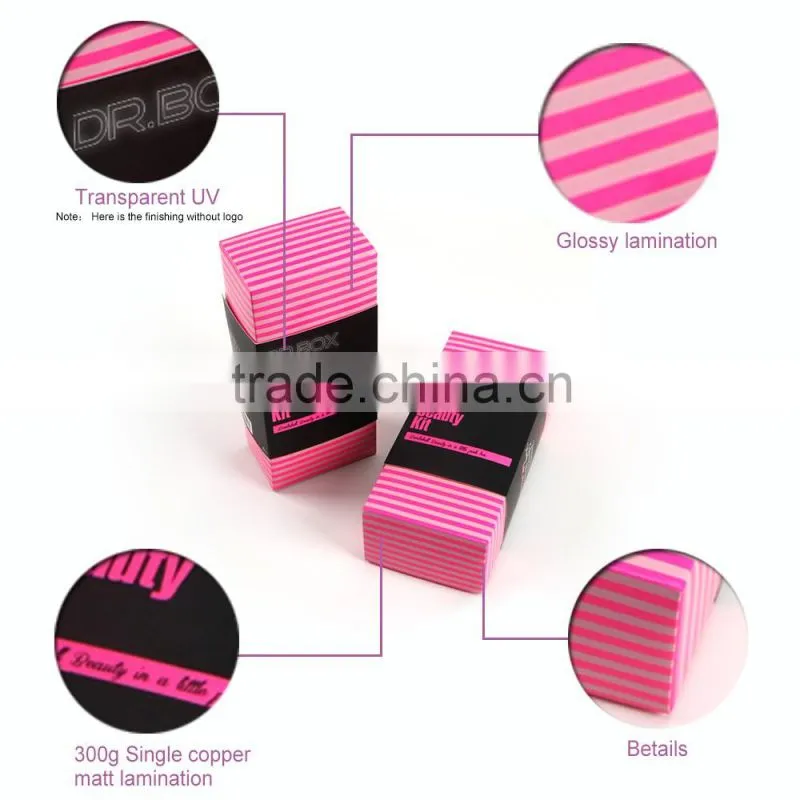 custom printed artwork recyclable make up cosmetic beauty box