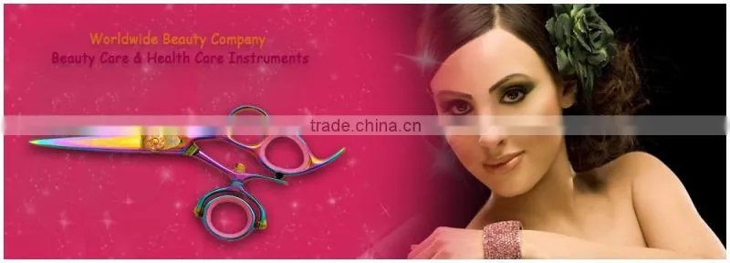 HOSPITECH HAIR BLACK COLOR HAIR CUT SCISSORS WITH PACKING POUCH