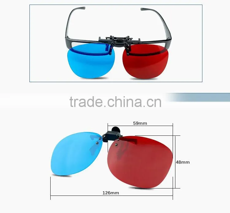 Promotional 3d Glasses red blue cyan 3d glasses from China factory