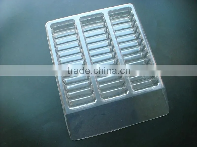 disposable blister PET clear plastic tray