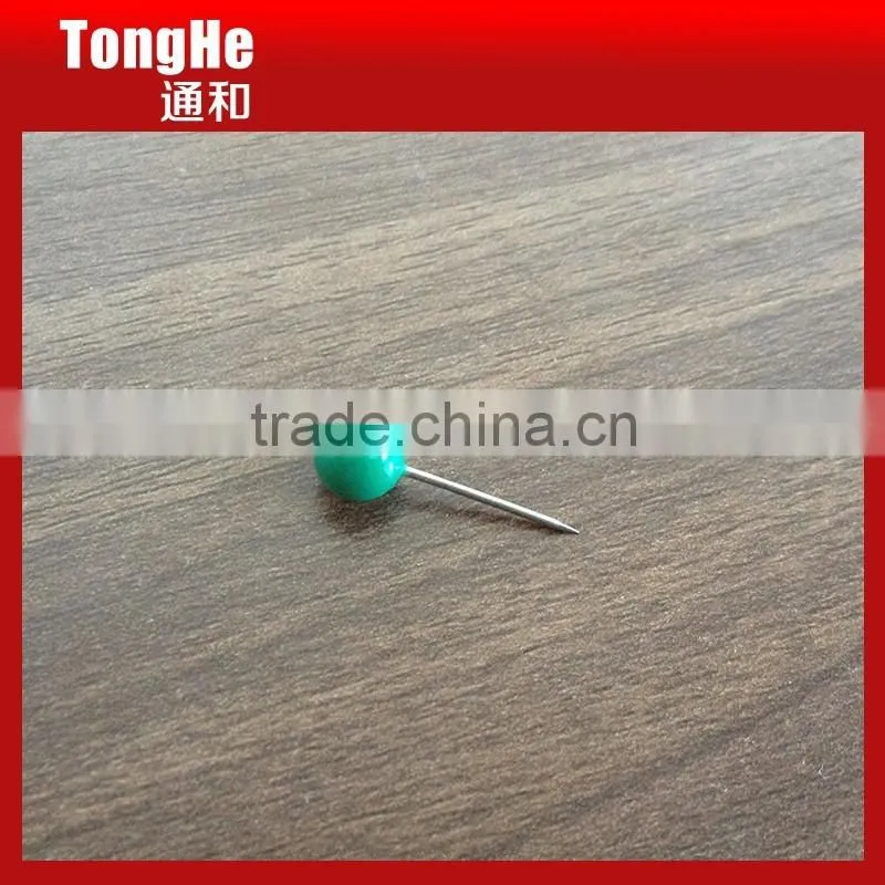 Green Colored Head Plastic Ball Map Pin