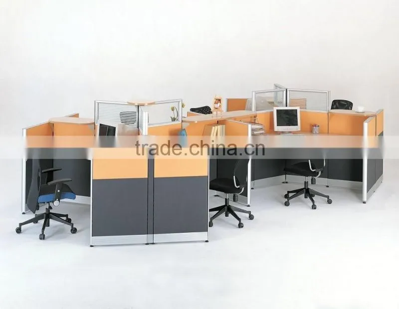online designer furniture table modern wooden used office room dividers(SZ-WST686)