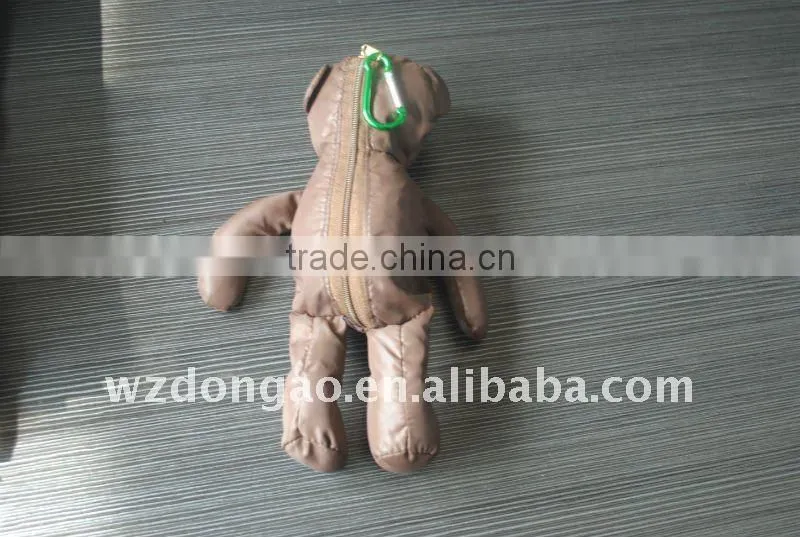 bear fold shopping polyester pongee bag