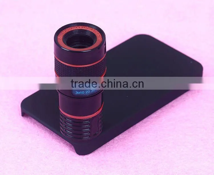 8 X Optical Zoom Telescope Camera Lens + Tripod Stand For iPhone 4G 4S